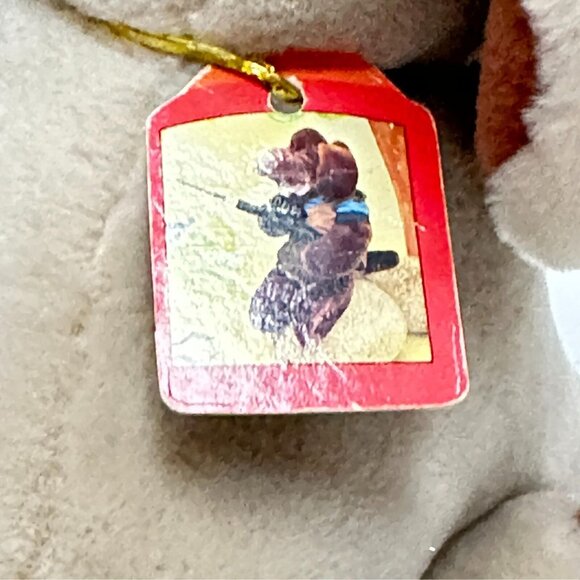 Vintage Wrinkles Ganz Dog Beige Plush Tag 10 in with Bone and Tags 1984 - Picture 16 of 16